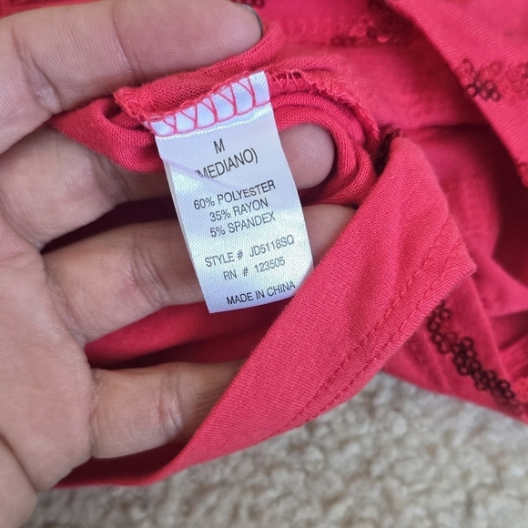 51. NWT Heart & Hips Mini Cocktail Pink Sequin Zebra Print Dress Size Small - Picture 7 of 8